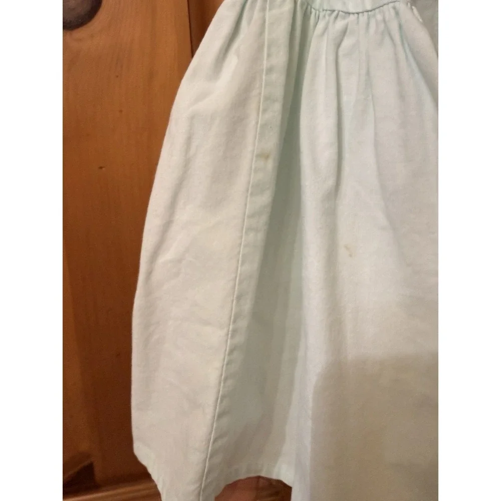 VTG 80s Amy Too!‎ Byer Girls Mint Green Summer Party Dress USA Drop Waist Sz 7